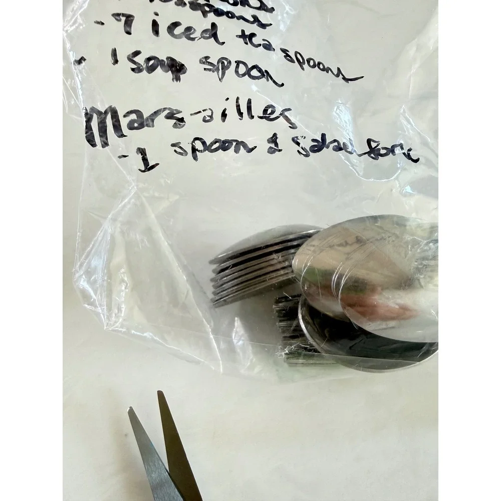 MARSEILLES FORK AND SPOON Stainless Japan Floral Flatware Replacement Pieces